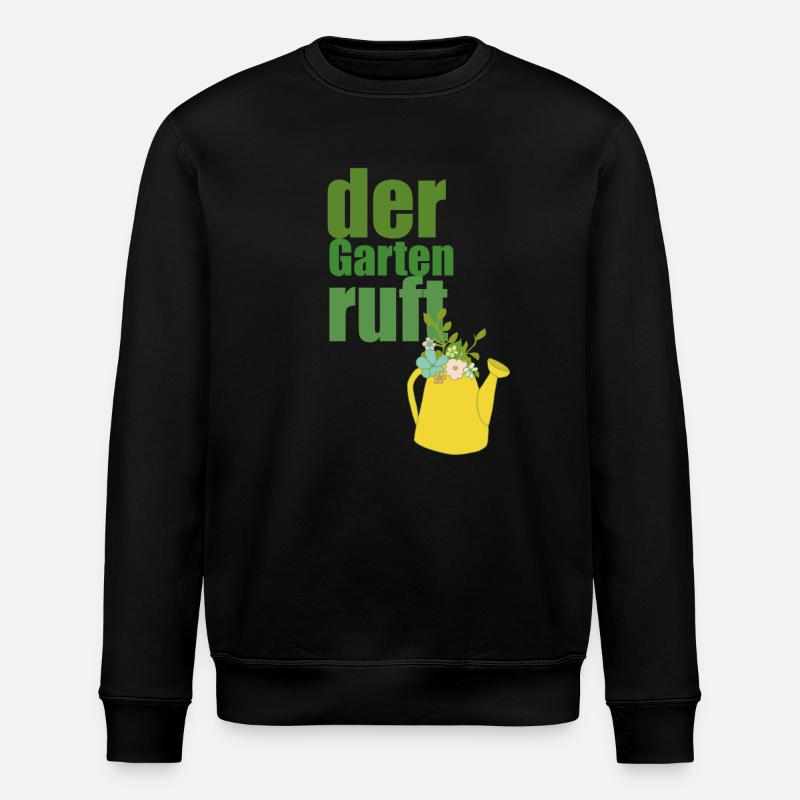 der garten ruft - Stanley/Stella Unisex Bio-Sweatshirt ROLLER - Schwarz