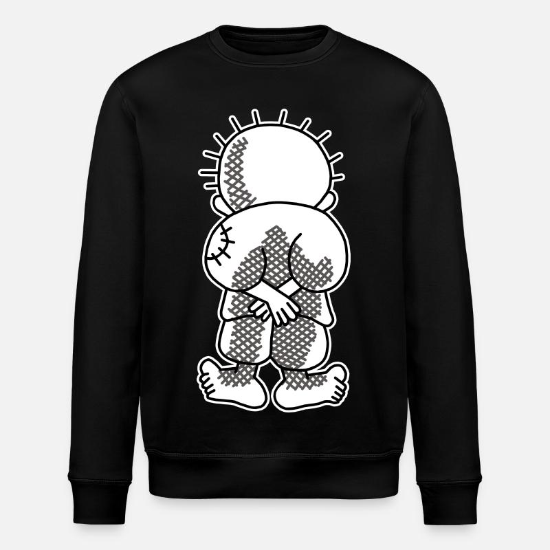 Handala kid - Stanley/Stella ROLLER Unisex Organic Sweatshirt - black