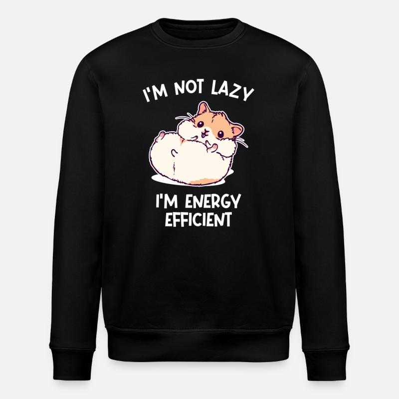 Hamster Kuscheltier Haustiere Heimtier Statement - Stanley/Stella Unisex Bio-Sweatshirt ROLLER - Schwarz