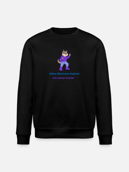 Toute aventure commence par un pas - Sweat bio ROLLER Stanley/Stella Unisexe - noir