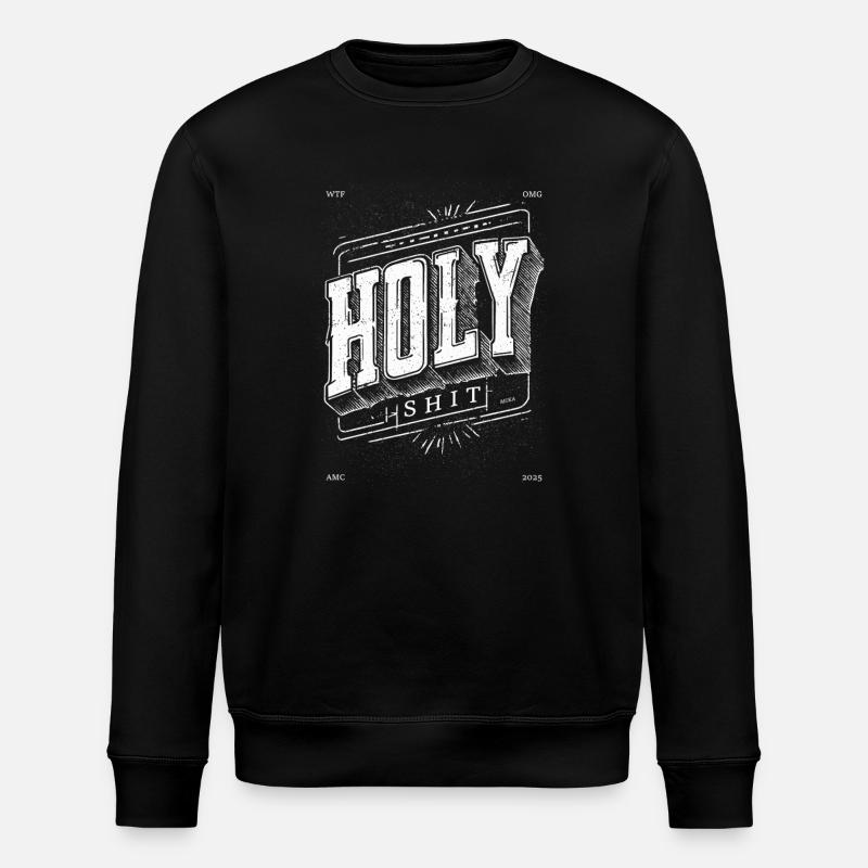 Style rétro Holy Sh - Sweat bio ROLLER Stanley/Stella Unisexe - noir