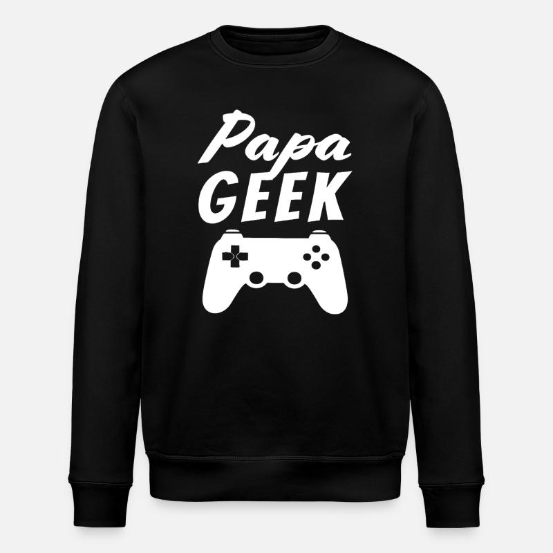 Geek-Vater - Stanley/Stella Unisex Bio-Sweatshirt ROLLER - Schwarz