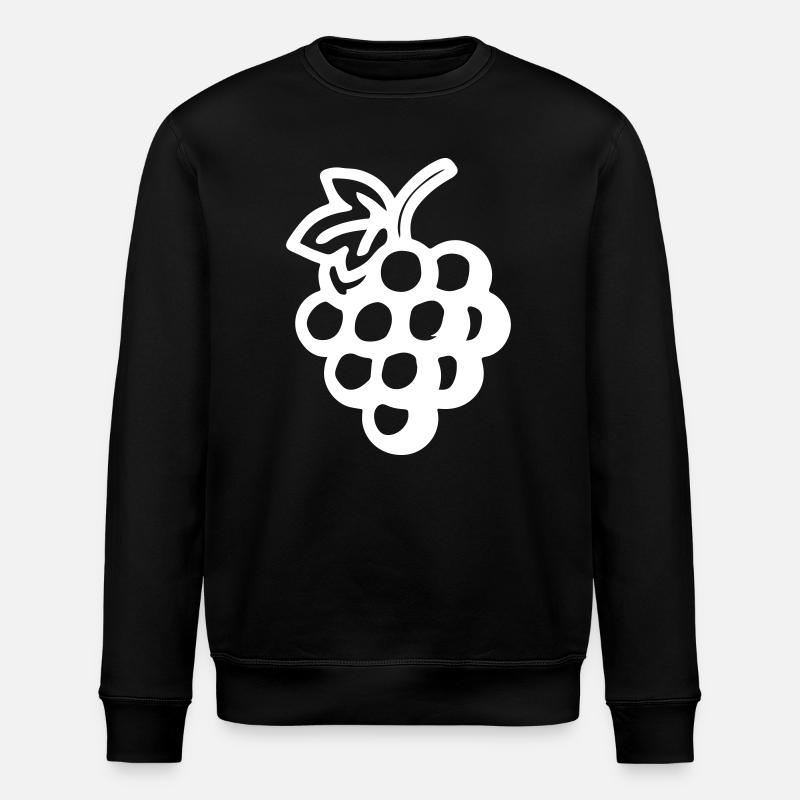 Weintrauben Trauben Symbol - Stanley/Stella Unisex Bio-Sweatshirt ROLLER - Schwarz