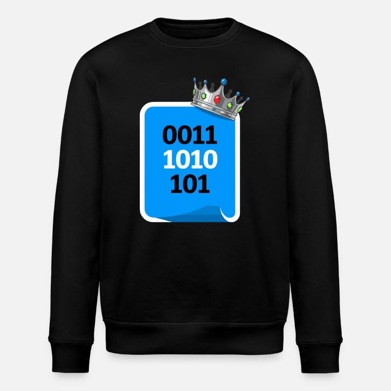 Roi binaire - Sweat bio ROLLER Stanley/Stella Unisexe - noir