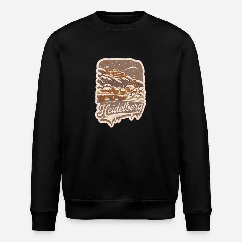 Ville enneigée de Heidelberg - Sweat bio ROLLER Stanley/Stella Unisexe - noir