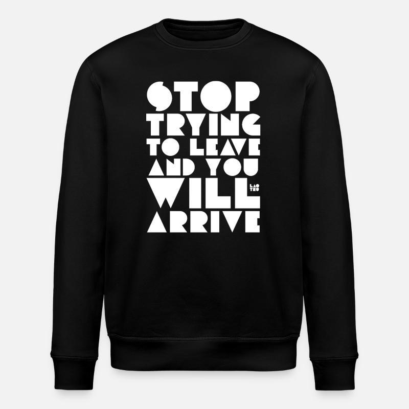 Laotse Zitat - Stanley/Stella Unisex Bio-Sweatshirt ROLLER - Schwarz