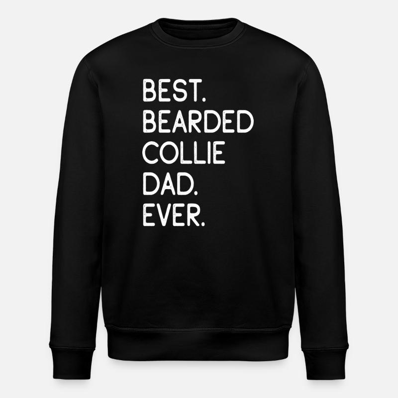 Bearded Collie - Stanley/Stella ROLLER Unisex Organic Sweatshirt - black