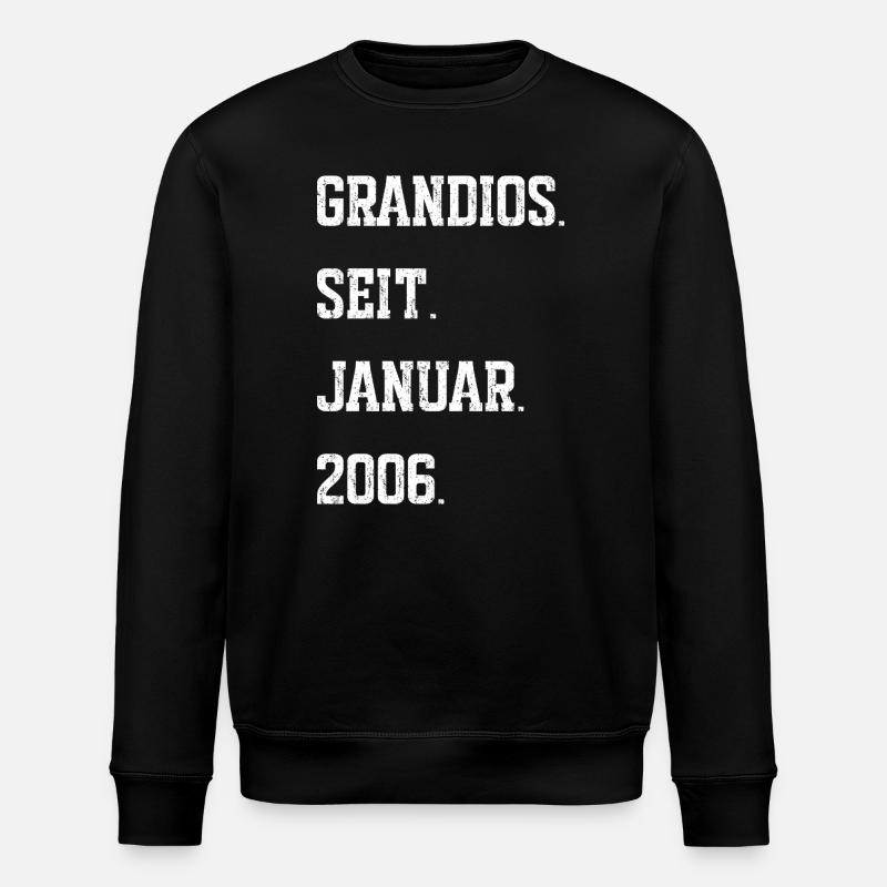 20e anniversaire janvier 2006 - Sweat bio ROLLER Stanley/Stella Unisexe - noir