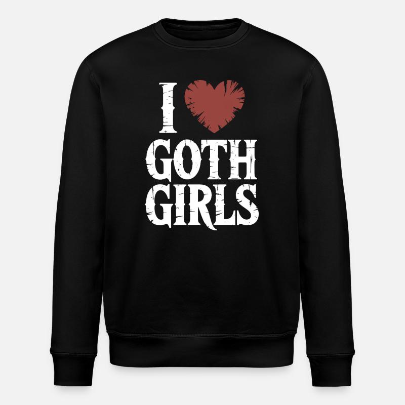 J’aime les filles gothiques - Sweat bio ROLLER Stanley/Stella Unisexe - noir