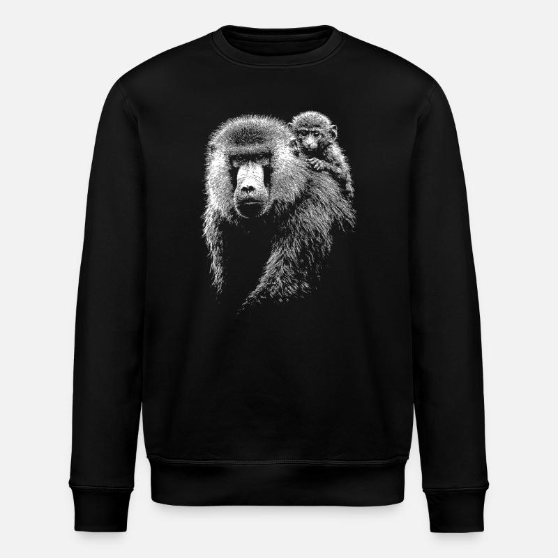 Pavian - Stanley/Stella Unisex Bio-Sweatshirt ROLLER - Schwarz