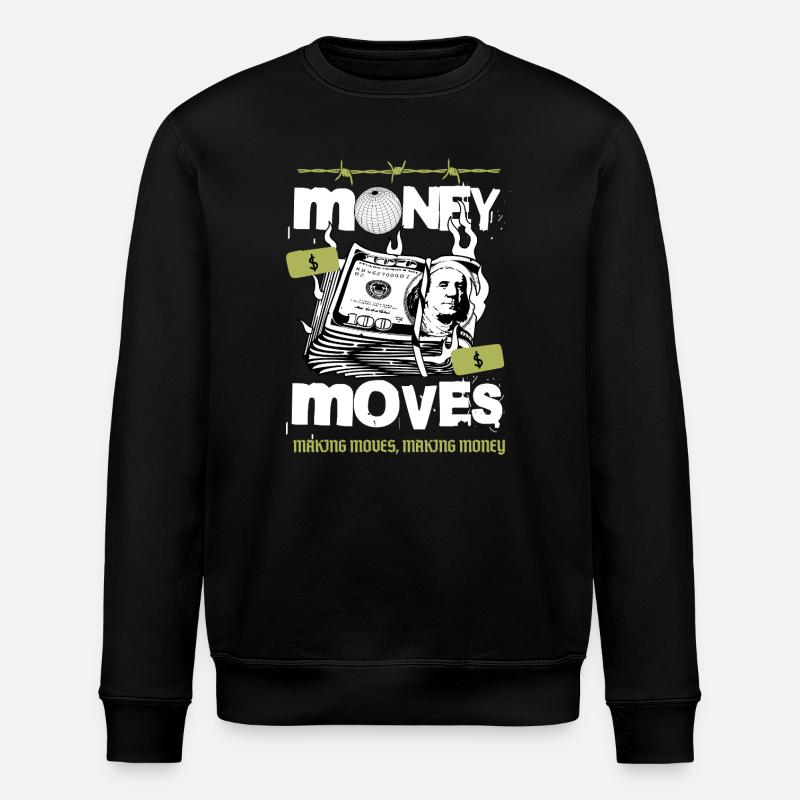 Argent en Mouvement - Sweat bio ROLLER Stanley/Stella Unisexe - noir
