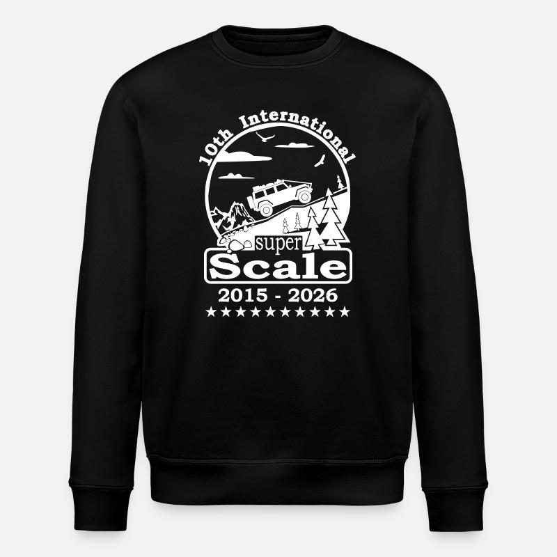 Logo 2026 white - Stanley/Stella ROLLER Unisex Organic Sweatshirt - black