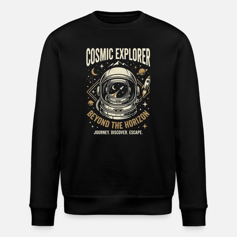Cosmic Explorer - Stanley/Stella ROLLER Unisex Organic Sweatshirt - black