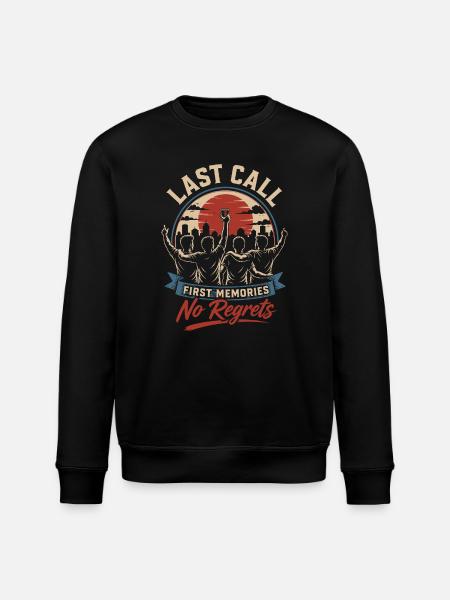Last Call No Regrets JGA - Stanley/Stella ROLLER Unisex Organic Sweatshirt - black