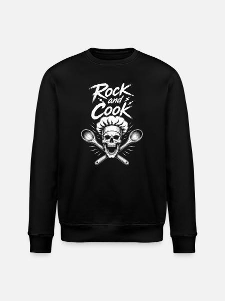 Rock and Cook Skull Chef - Sweat bio ROLLER Stanley/Stella Unisexe - noir