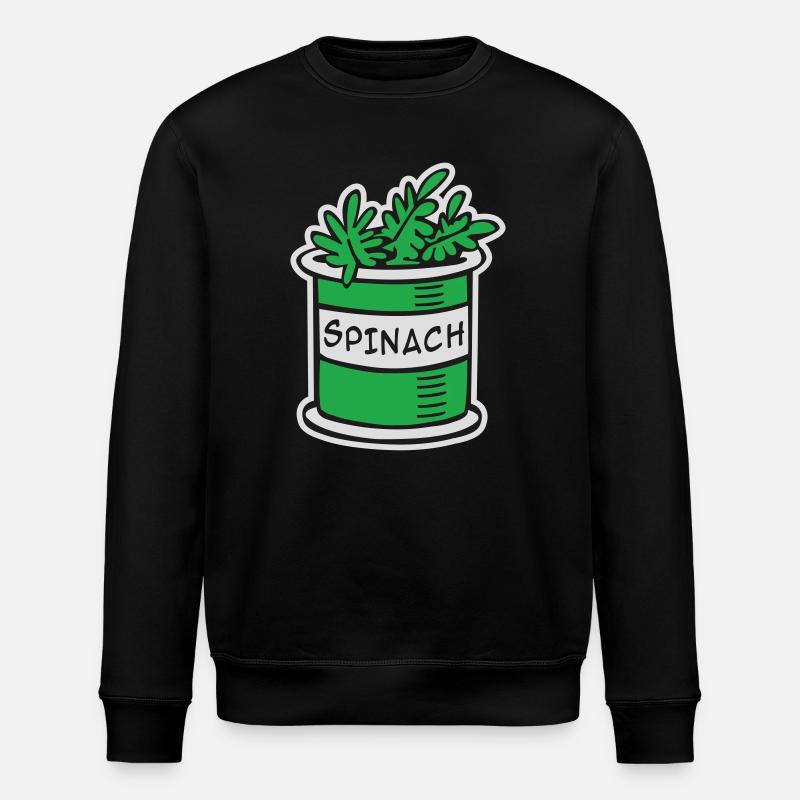 Spinach - Stanley/Stella ROLLER Unisex Organic Sweatshirt - black