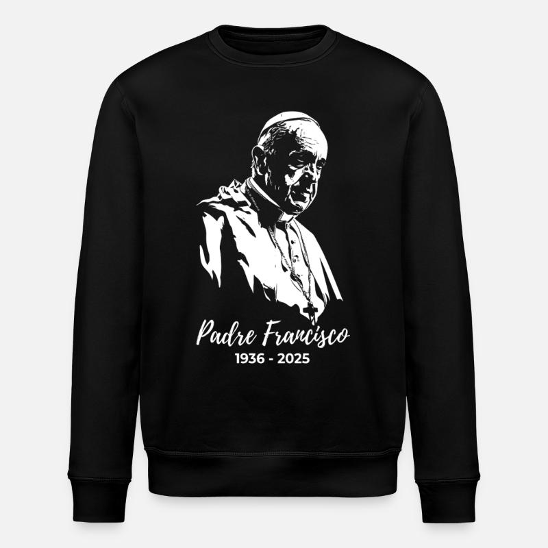 Pape François - Saint-Père - Sweat bio ROLLER Stanley/Stella Unisexe - noir