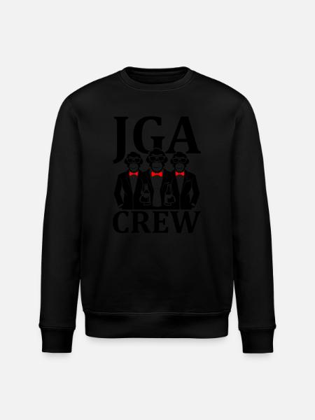 Junggesellen Crew JGA - Stanley/Stella Unisex Bio-Sweatshirt ROLLER - Schwarz