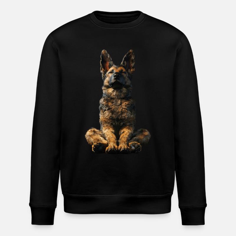 Deutscher Schäferhund - Stanley/Stella Unisex Bio-Sweatshirt ROLLER - Schwarz