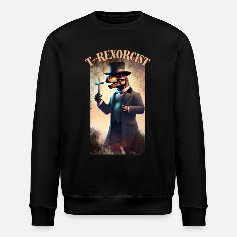 T-REXORCIST - Stanley/Stella ROLLER Unisex Organic Sweatshirt - black