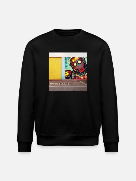 Robot natures beauty - Stanley/Stella Unisex Bio-Sweatshirt ROLLER - Schwarz