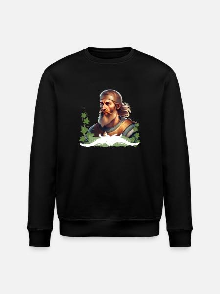 Warrior - Medieval Germanic - Stanley/Stella ROLLER Unisex Organic Sweatshirt - black