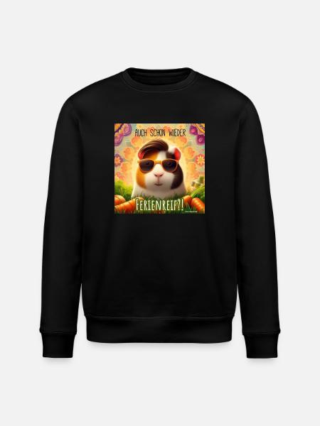 Meerschwein-Magic - Stanley/Stella Unisex Bio-Sweatshirt ROLLER - Schwarz