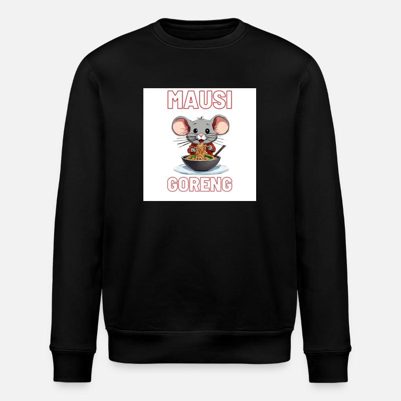 Mausi-Goreng - Stanley/Stella Unisex Bio-Sweatshirt ROLLER - Schwarz