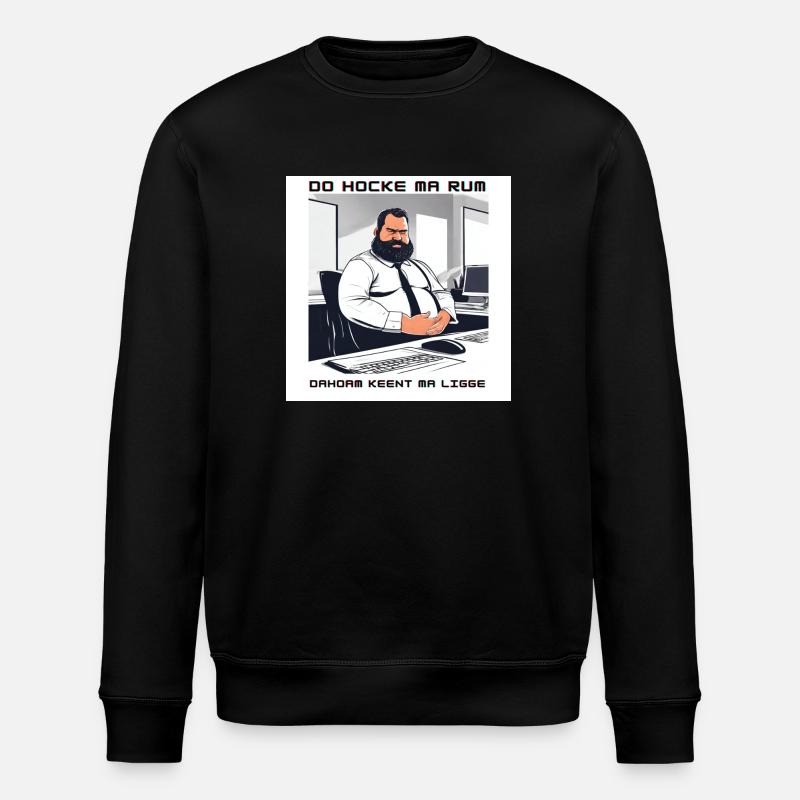 Demotivation Bürokollege - Stanley/Stella Unisex Bio-Sweatshirt ROLLER - Schwarz