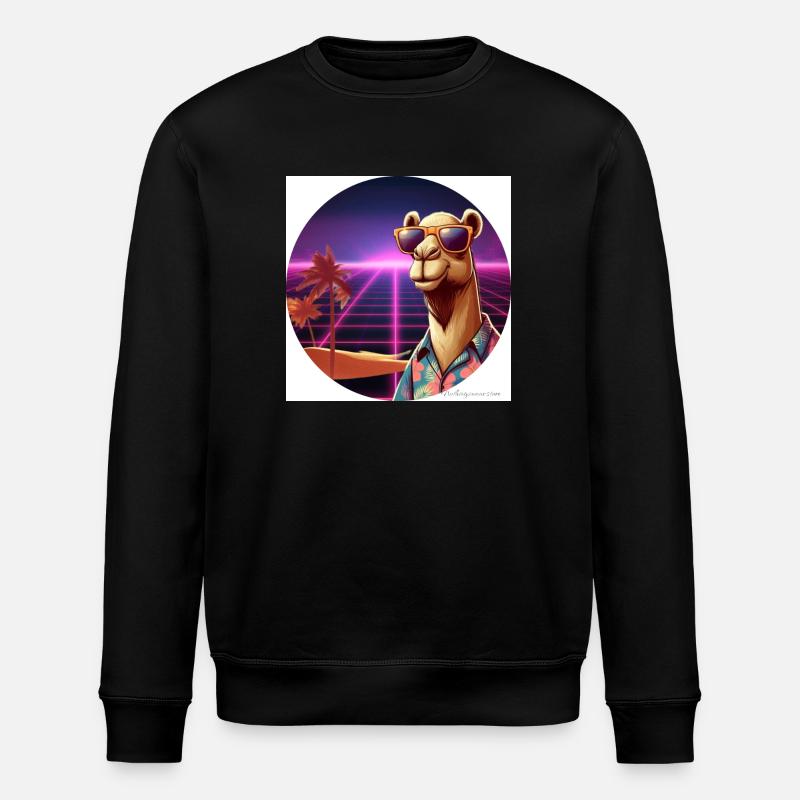 Cool camel - Stanley/Stella ROLLER Unisex Organic Sweatshirt - black