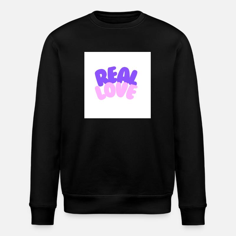 real love - Stanley/Stella Unisex Bio-Sweatshirt ROLLER - Schwarz