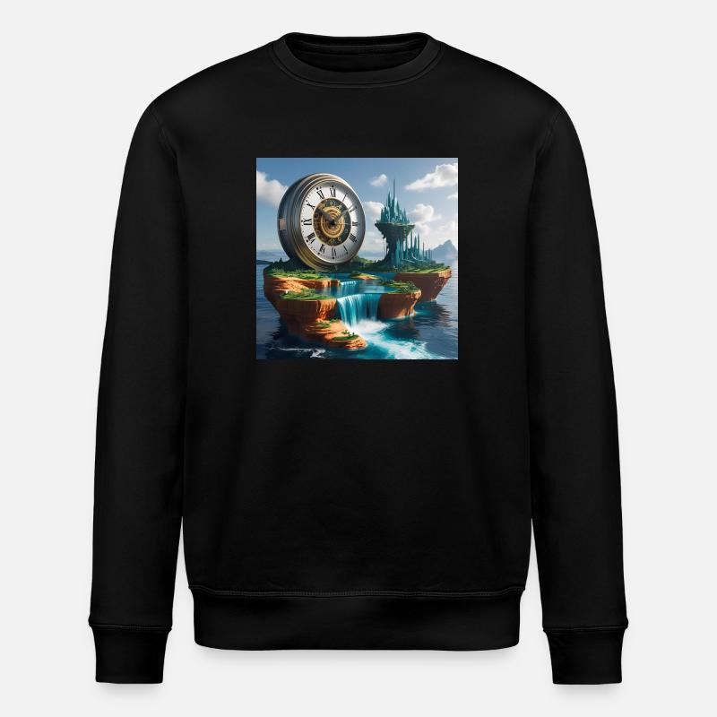 Kunst Uhr - Stanley/Stella Unisex Bio-Sweatshirt ROLLER - Schwarz