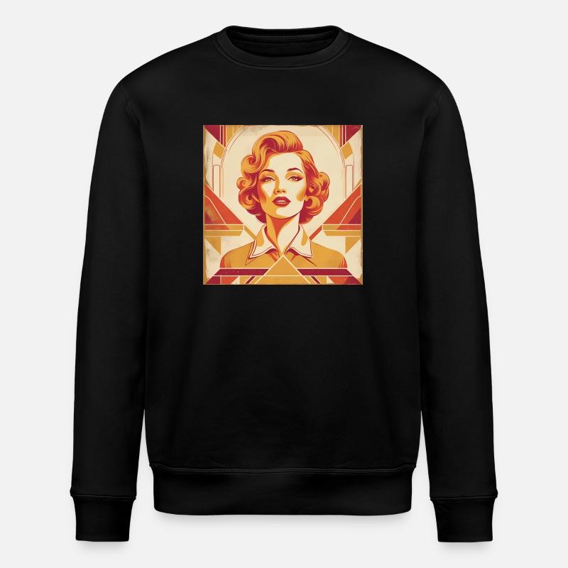 Retro Design - Stanley/Stella ROLLER Unisex Organic Sweatshirt - black