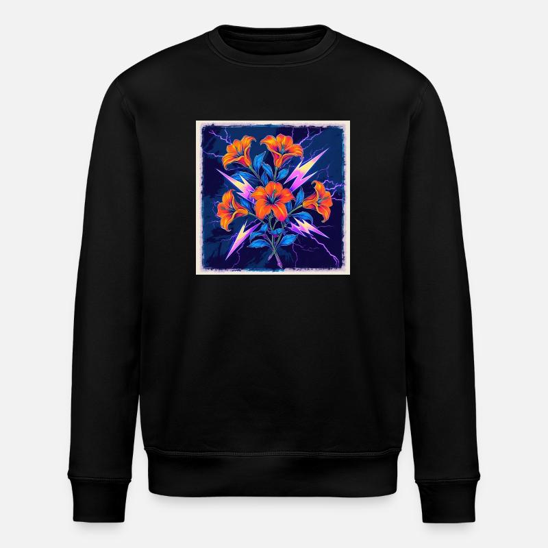 Fleur - Sweat bio ROLLER Stanley/Stella Unisexe - noir