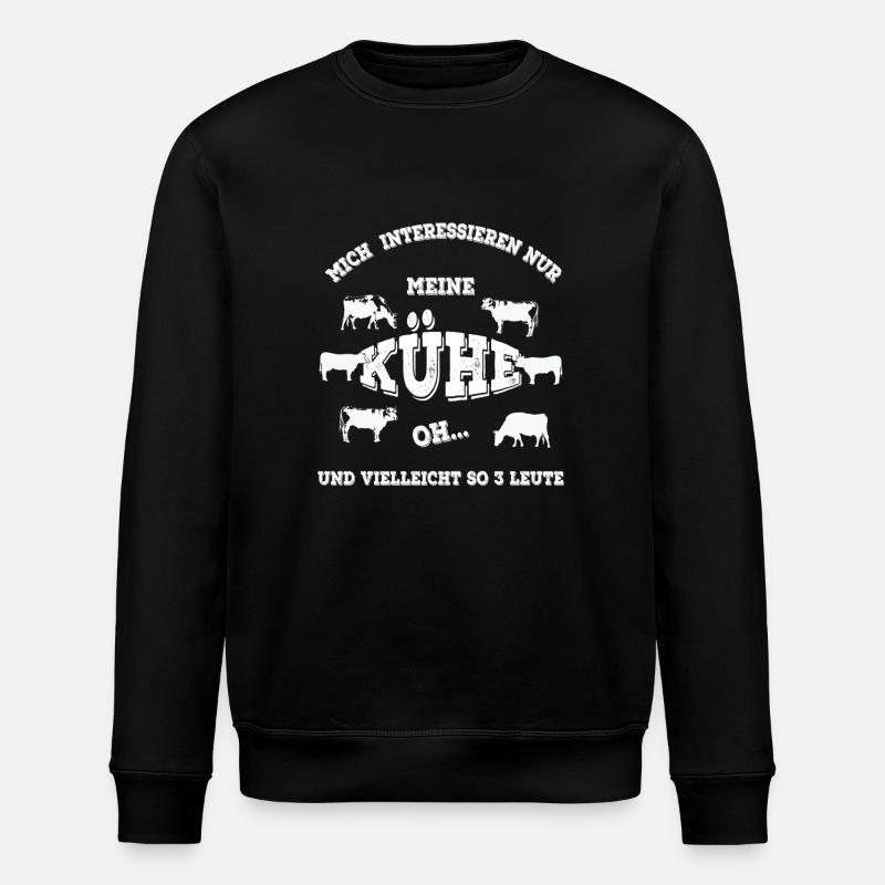 Kühe - Stanley/Stella Unisex Bio-Sweatshirt ROLLER - Schwarz