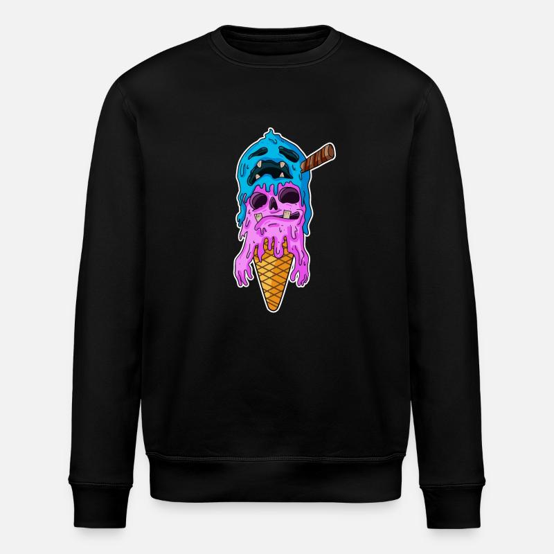 Ice Cream Zombie - Sweat bio ROLLER Stanley/Stella Unisexe - noir