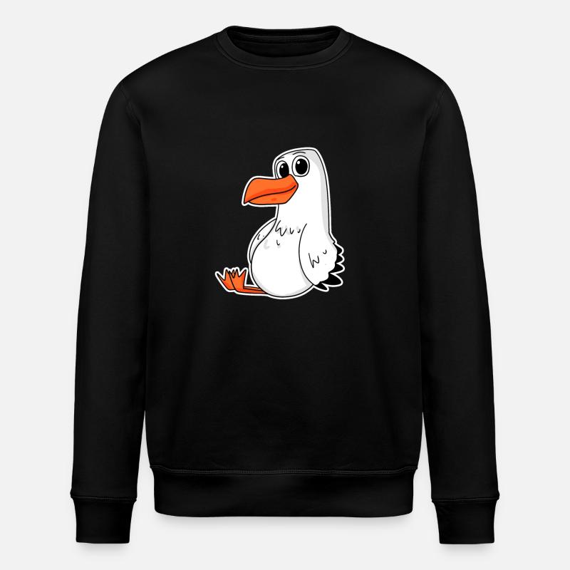 gull - Stanley/Stella ROLLER Unisex Organic Sweatshirt - black