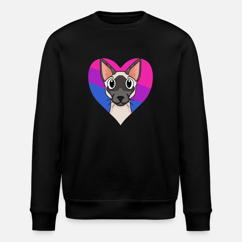Siamese cat - Stanley/Stella ROLLER Unisex Organic Sweatshirt - black