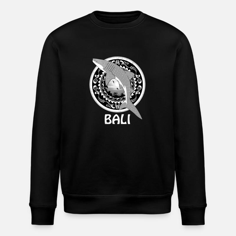 Walhai Bali Indonesien - Stanley/Stella Unisex Bio-Sweatshirt ROLLER - Schwarz