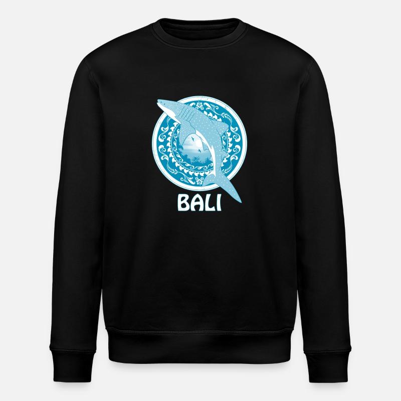 Requin baleine Bali Indonésie - Sweat bio ROLLER Stanley/Stella Unisexe - noir