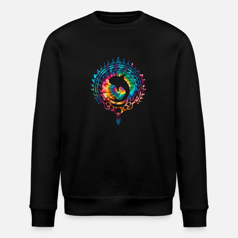 Requin-baleine Tie Dye - Sweat bio ROLLER Stanley/Stella Unisexe - noir