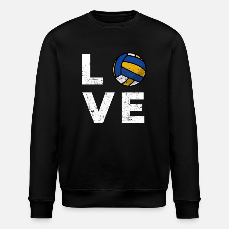 Liebe Volleyball - Stanley/Stella Unisex Bio-Sweatshirt ROLLER - Schwarz