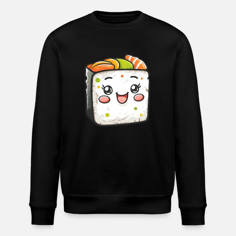 Bande dessinée de sushi drôle - Sweat bio ROLLER Stanley/Stella Unisexe - noir