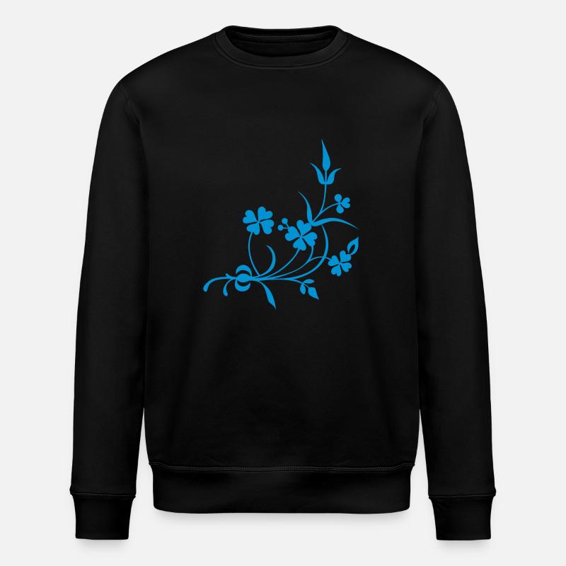 Blumen - Stanley/Stella Unisex Bio-Sweatshirt ROLLER - Schwarz