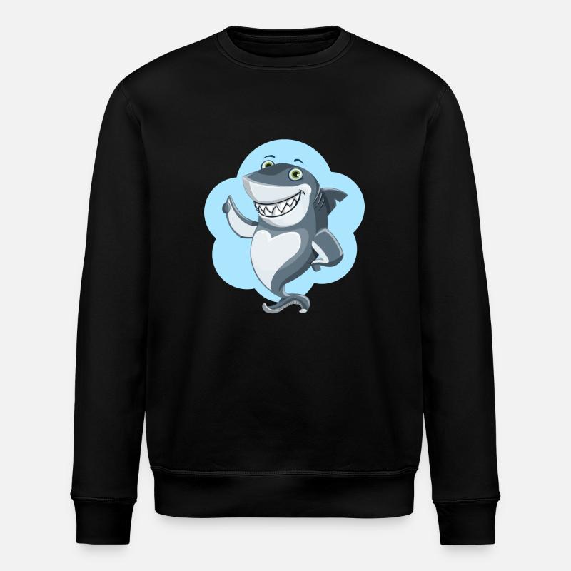 shark23 - Stanley/Stella Unisex Bio-Sweatshirt ROLLER - Schwarz