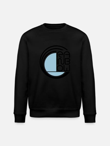 rainbow_f2 - Stanley/Stella ROLLER Unisex Organic Sweatshirt - black