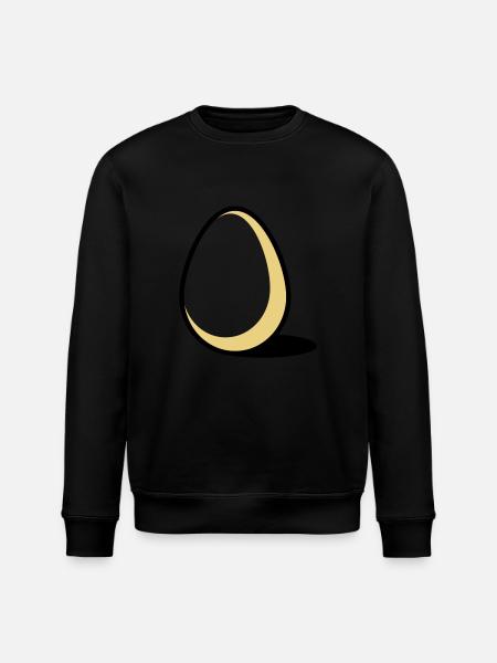 An Egg - Stanley/Stella ROLLER Unisex Organic Sweatshirt - black