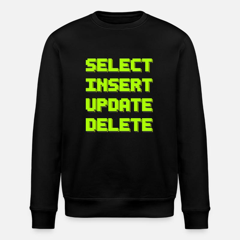 SQL pixelart black - Stanley/Stella Unisex Bio-Sweatshirt ROLLER - Schwarz