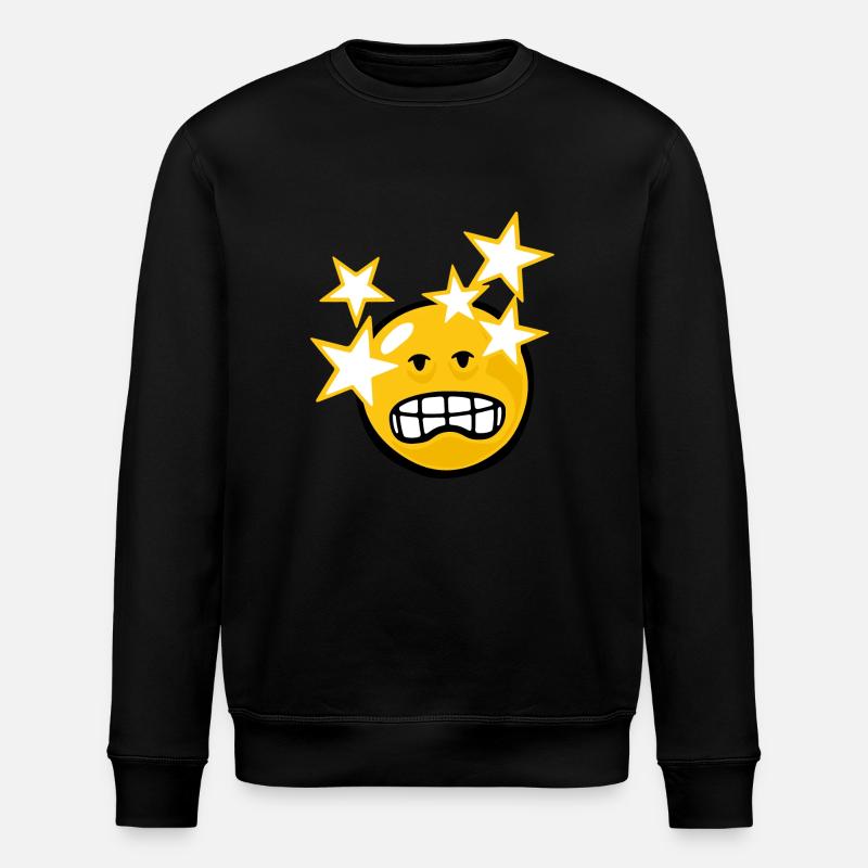 Smiley Hangover - Stanley/Stella Unisex Bio-Sweatshirt ROLLER - Schwarz