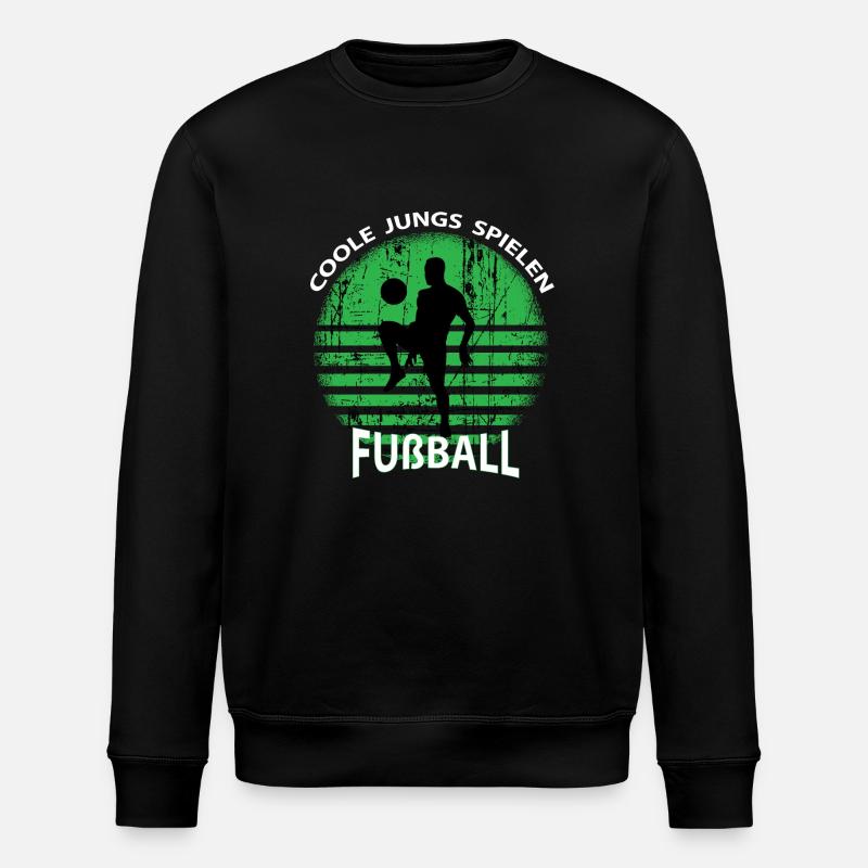 Fußball Coole Jungs - Stanley/Stella Unisex Bio-Sweatshirt ROLLER - Schwarz